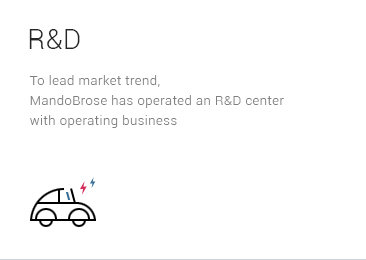 R&D. To lead market trend, MandoBrose has operated an R&D center with operating business